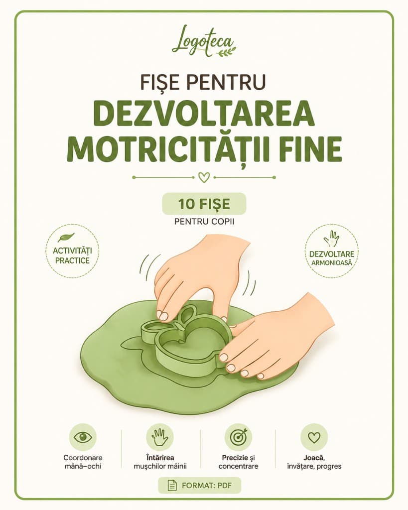 Copertă: Fișe pentru dezvoltarea motricității fine